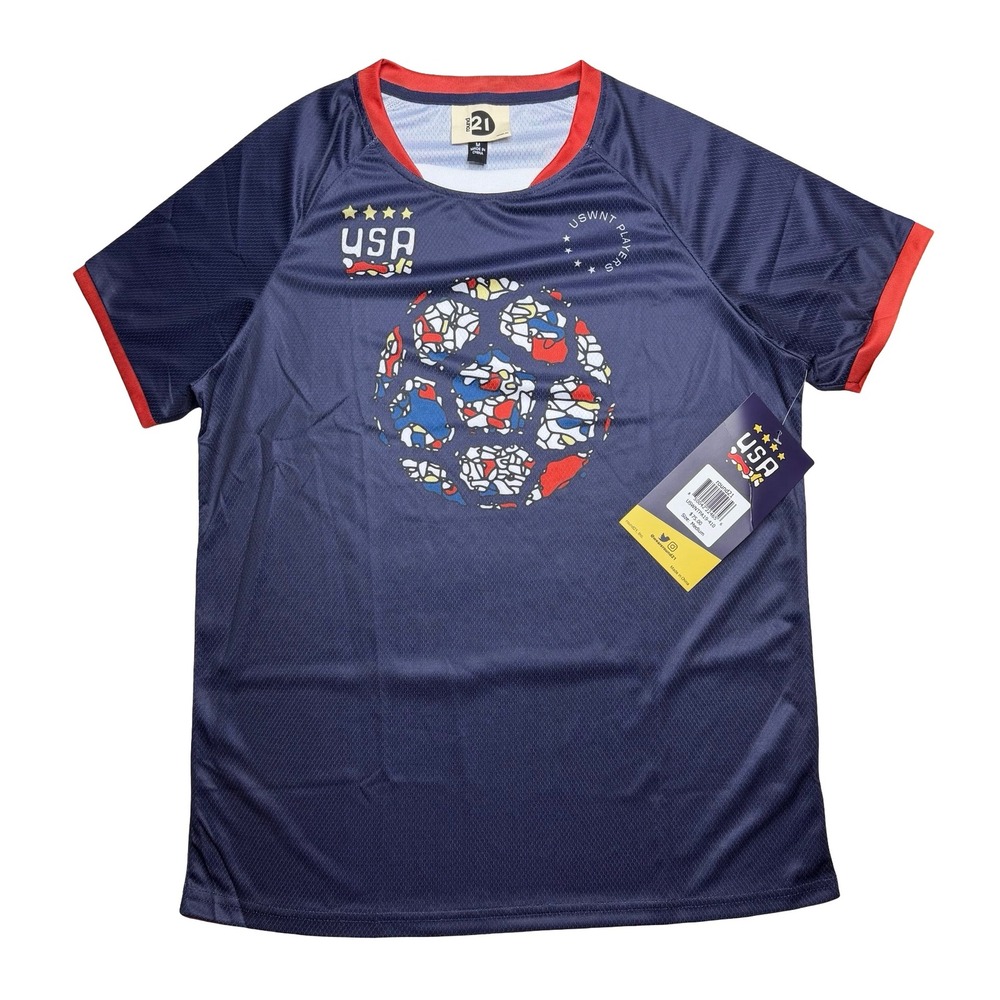 USWNT USA women's soccer x Megan Rapinoe Round 21‎ blue men's jersey shirt